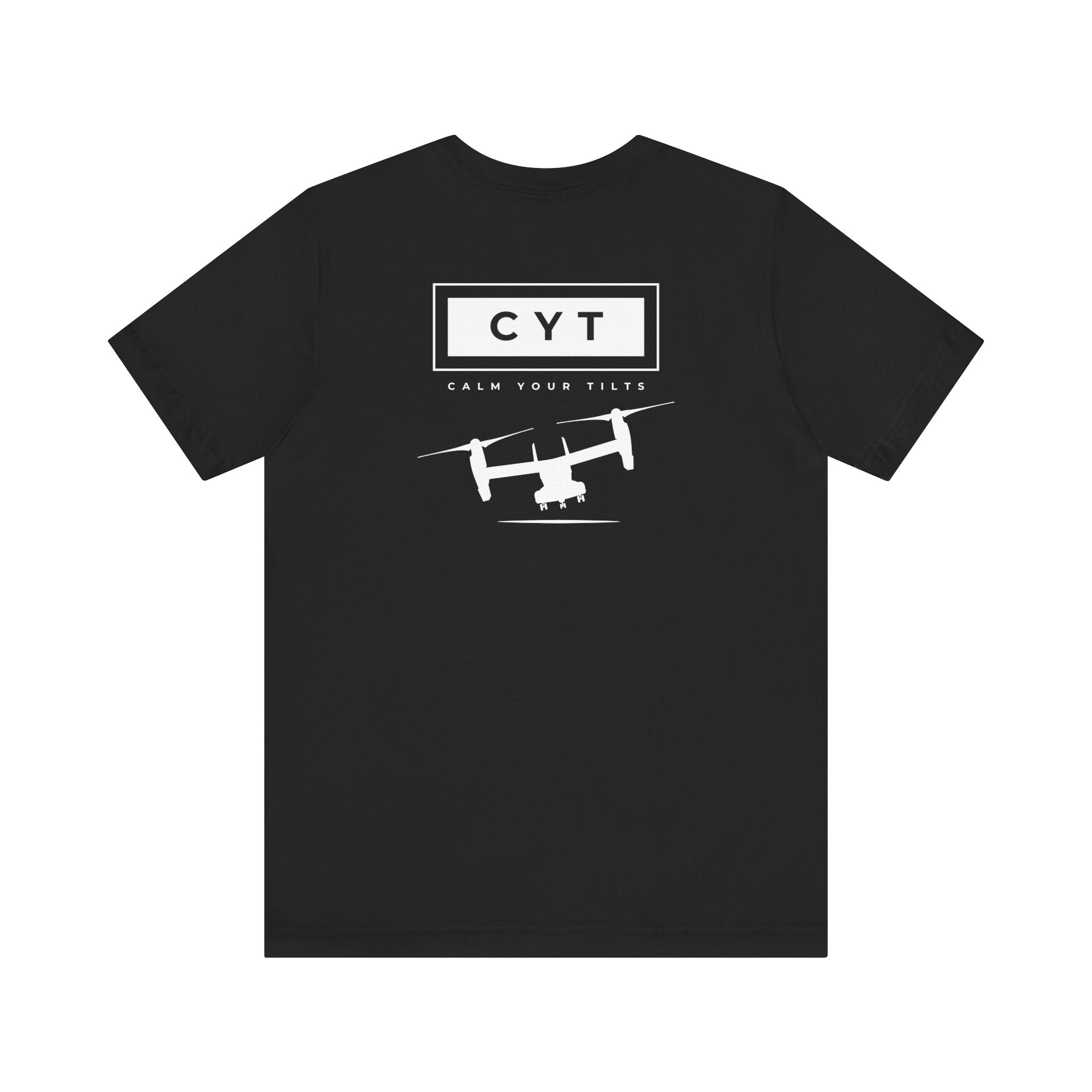 Calm Your Tilts MV-22 Shirt Black T-Shirt military apparel sticker patch aviation funny custom usmc navy best military aviation apparel patches and motto gym workout garage flags t-shirt mens