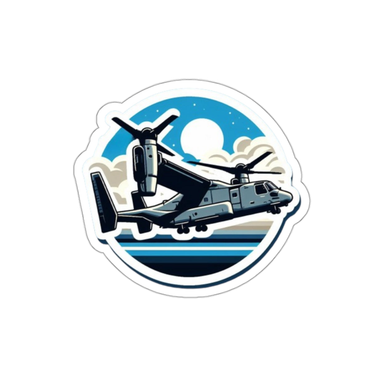 V-22 Osprey Whop Whop Sticker Paper products military apparel sticker patch aviation funny custom usmc navy best military aviation apparel patches and motto gym workout garage flags t-shirt mens