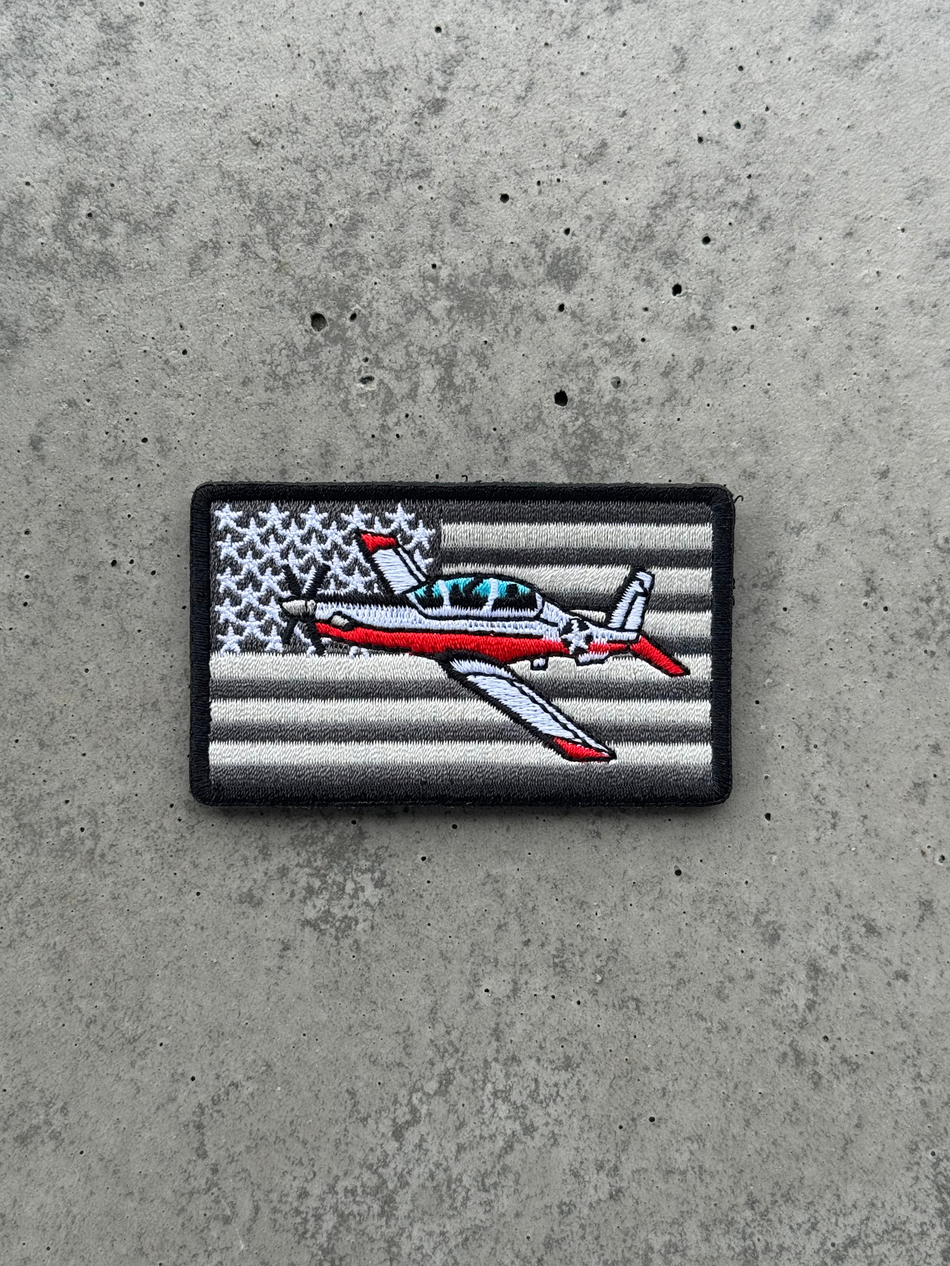 T6 Texan American Flag Military Aviation Patch