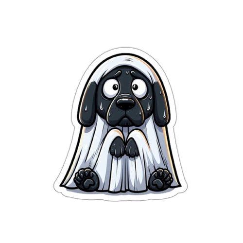 Spooked Boy Dog Sticker Paper products military apparel sticker patch aviation funny custom usmc navy best military aviation apparel patches and motto gym workout garage flags t-shirt mens