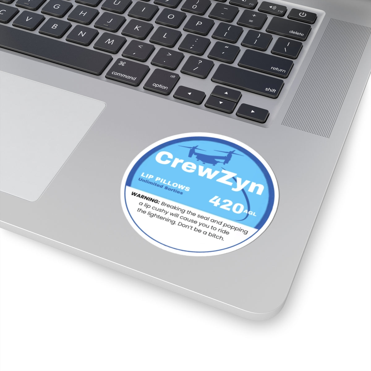 CrewZyn Zyn Aviation Sticker Paper products military apparel sticker patch aviation funny custom usmc navy best military aviation apparel patches and motto gym workout garage flags t-shirt mens