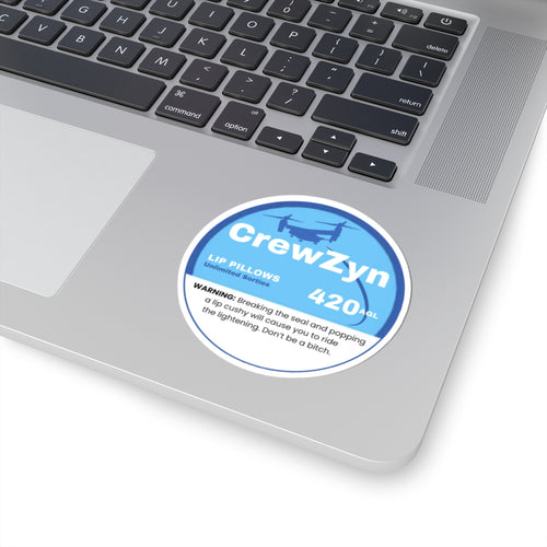 CrewZyn Zyn Aviation Sticker Paper products military apparel sticker patch aviation funny custom usmc navy best military aviation apparel patches and motto gym workout garage flags t-shirt mens