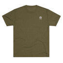 Fuel The Hustle Workout T-Shirt Tri-Blend Military Green T-Shirt military apparel sticker patch aviation funny custom usmc navy best military aviation apparel patches and motto gym workout garage flags t-shirt mens