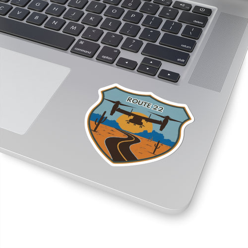 Route 22 MV22 Osprey Aviation Sticker Paper products military apparel sticker patch aviation funny custom usmc navy best military aviation apparel patches and motto gym workout garage flags t-shirt mens