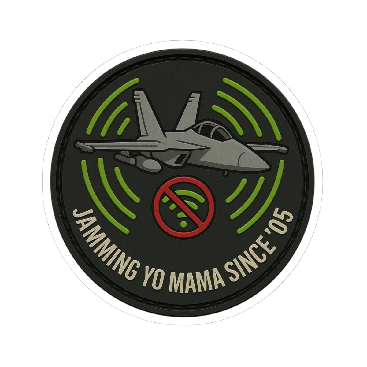 Jammin Yo Mama Military Aviation Funny Sticker
