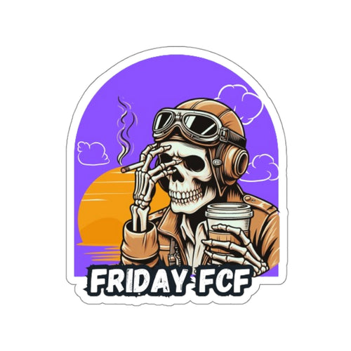 Friday FCF Pilot Funny Aviation Sticker Paper products military apparel sticker patch aviation funny custom usmc navy best military aviation apparel patches and motto gym workout garage flags t-shirt mens