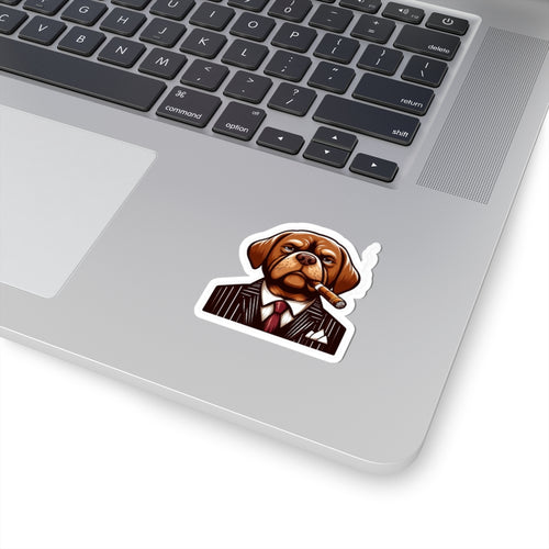 The Paw-Father Dog Sticker 2" × 2" White Paper products military apparel sticker patch aviation funny custom usmc navy best military aviation apparel patches and motto gym workout garage flags t-shirt mens
