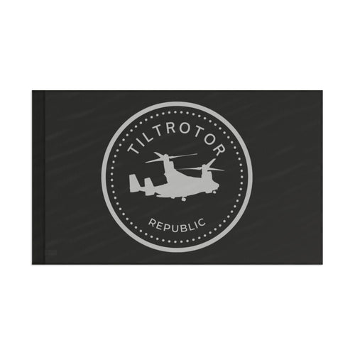 Tiltrotor Republic Garage and Gym Military Flag 60" x 36" Home Decor military apparel sticker patch aviation funny custom usmc navy best military aviation apparel patches and motto gym workout garage flags t-shirt mens