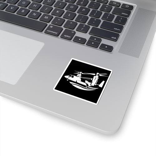 Vertical Lift V-22 Osprey Sticker 2" × 2" White Paper products military apparel sticker patch aviation funny custom usmc navy best military aviation apparel patches and motto gym workout garage flags t-shirt mens
