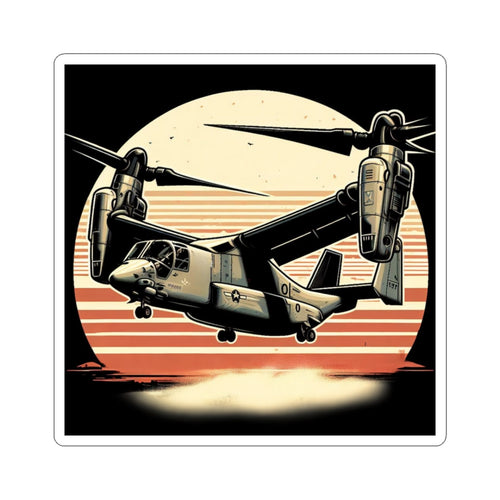 VTOL Delight Sticker 3" × 3" White Paper products military apparel sticker patch aviation funny custom usmc navy best military aviation apparel patches and motto gym workout garage flags t-shirt mens