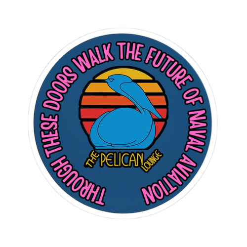 The Pelican Lounge Military Aviation Sticker 3" × 3" White Paper products military apparel sticker patch aviation funny custom usmc navy best military aviation apparel patches and motto gym workout garage flags t-shirt mens