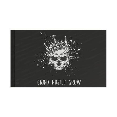 Grind Hustle Grow Military Gym and Garage Flag 60" x 36" Home Decor military apparel sticker patch aviation funny custom usmc navy best military aviation apparel patches and motto gym workout garage flags t-shirt mens