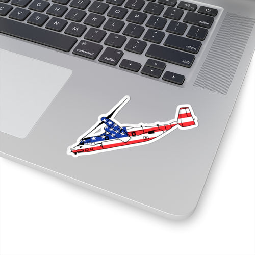 American Flag MV-22 Osprey Military Sticker Paper products military apparel sticker patch aviation funny custom usmc navy best military aviation apparel patches and motto gym workout garage flags t-shirt mens