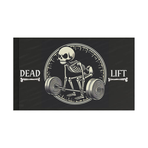 Deadlift Workout Gym Flag 60" x 36" Home Decor military apparel sticker patch aviation funny custom usmc navy best military aviation apparel patches and motto gym workout garage flags t-shirt mens