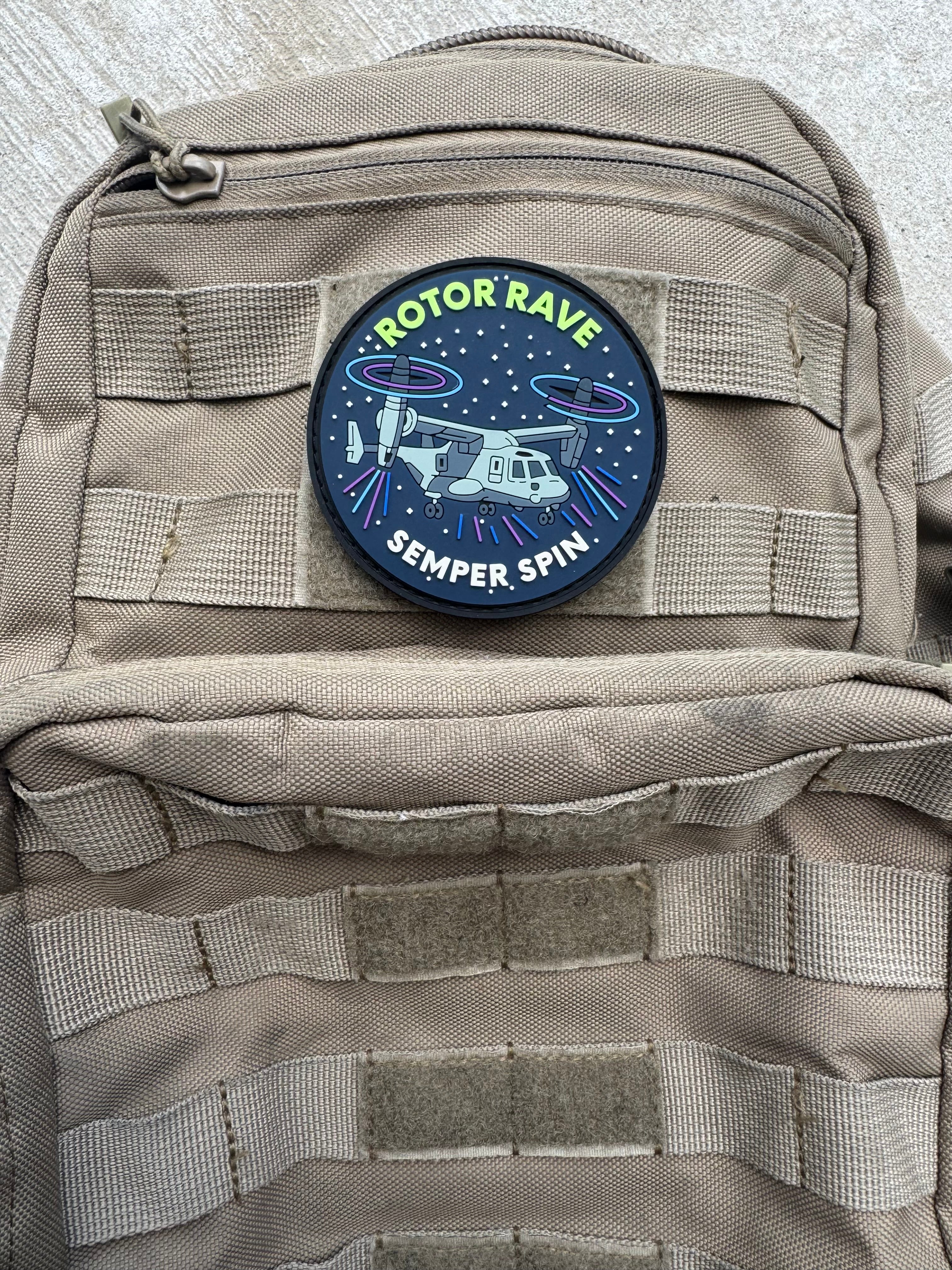 Rotor Rave MV22 Osprey Military Patch