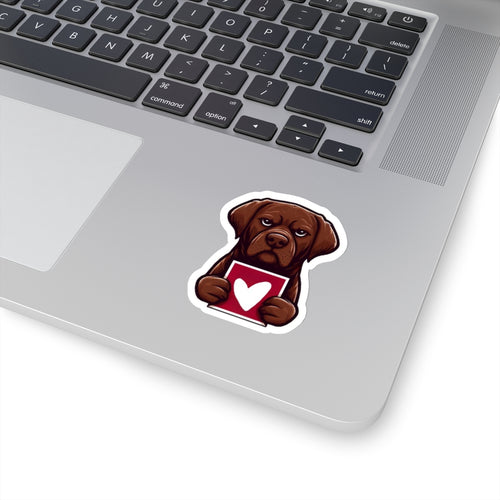 I Chews You Dog Valentine Sticker 3" × 3" White Paper products military apparel sticker patch aviation funny custom usmc navy best military aviation apparel patches and motto gym workout garage flags t-shirt mens