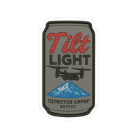 Tilt Coors Lite Beer Aviation Sticker
