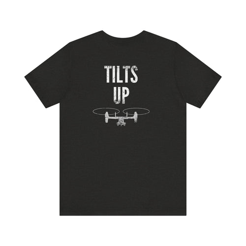Tilts Up MV-22 T-Shirt Black Heather T-Shirt military apparel sticker patch aviation funny custom usmc navy best military aviation apparel patches and motto gym workout garage flags t-shirt mens