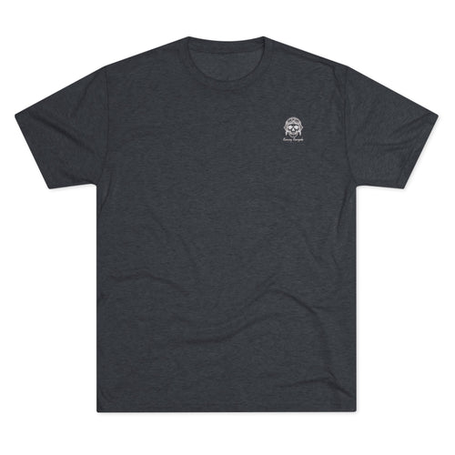 Fuel The Hustle Workout T-Shirt Tri-Blend Vintage Navy T-Shirt military apparel sticker patch aviation funny custom usmc navy best military aviation apparel patches and motto gym workout garage flags t-shirt mens