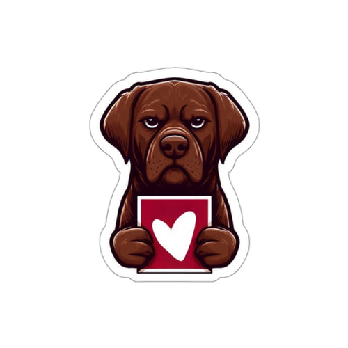 I Chews You Dog Valentine Sticker Paper products military apparel sticker patch aviation funny custom usmc navy best military aviation apparel patches and motto gym workout garage flags t-shirt mens