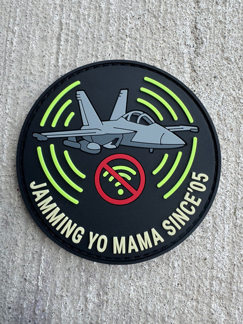 Jammin Yo Mama Jet Military Patch Patch military apparel sticker patch aviation funny custom usmc navy best military aviation apparel patches and motto gym workout garage flags t-shirt mens