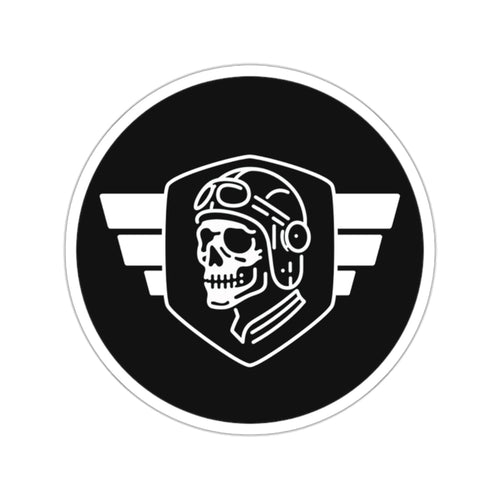 Skull Aviator Logo Paper products military apparel sticker patch aviation funny custom usmc navy best military aviation apparel patches and motto gym workout garage flags t-shirt mens