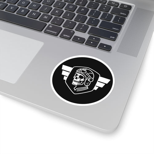 Skull Aviator Logo Paper products military apparel sticker patch aviation funny custom usmc navy best military aviation apparel patches and motto gym workout garage flags t-shirt mens