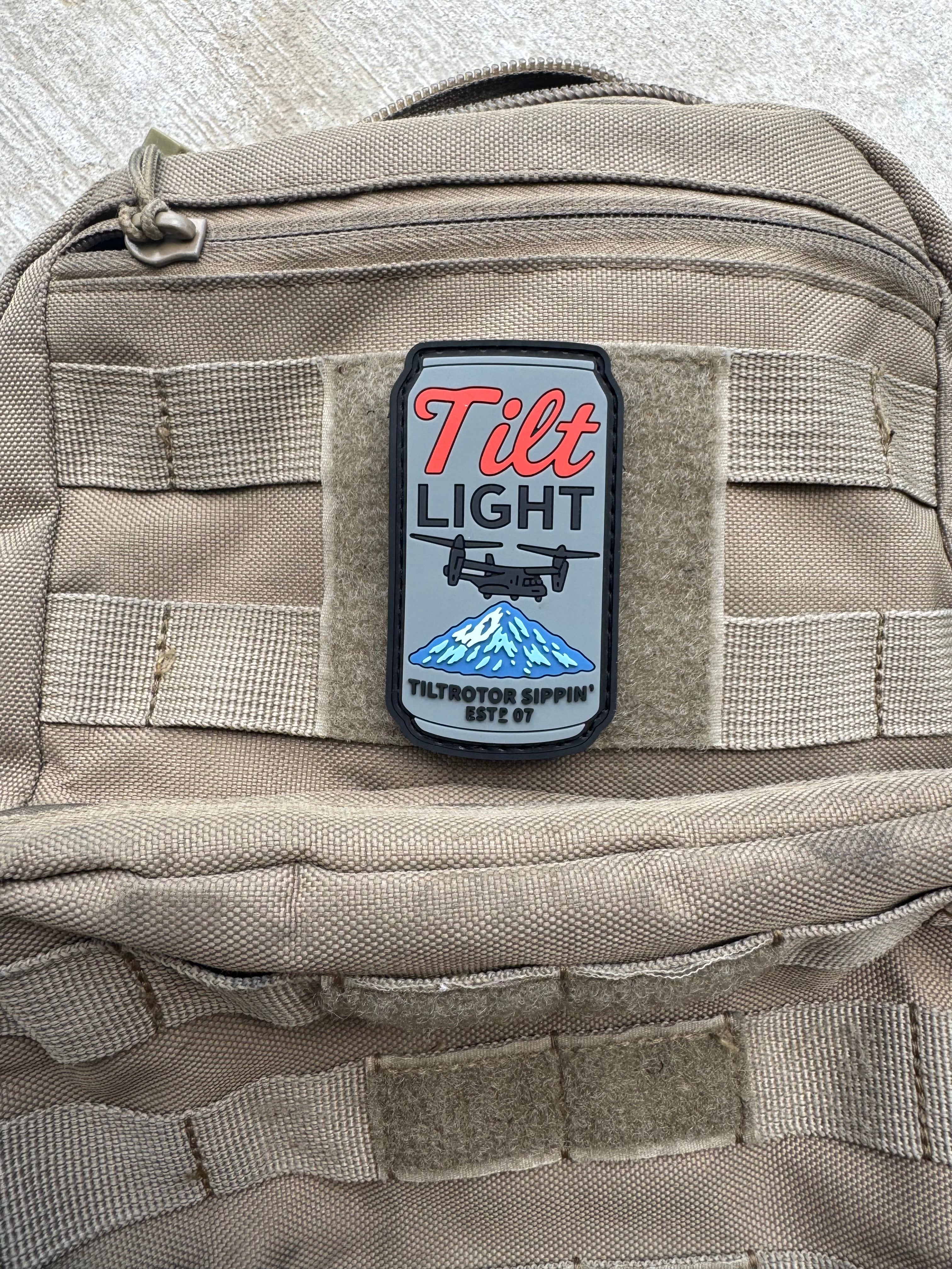 Tilt Lite MV22 Military Beer Patch