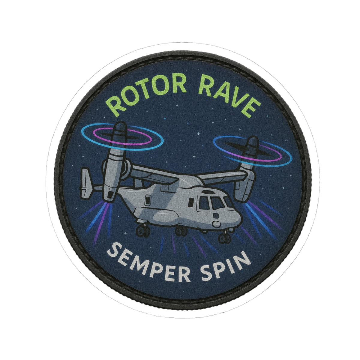 Rotor Rave MV-22 Osprey Military Aviation Sticker