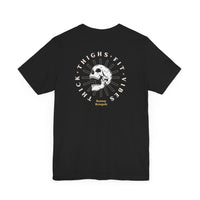 Thick Thigh Fit Vibes Workout Gym T-Shirt Black T-Shirt military apparel sticker patch aviation funny custom usmc navy best military aviation apparel patches and motto gym workout garage flags t-shirt mens