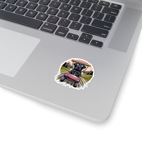 Cart Boi Dog Golf Sticker 2" × 2" White Paper products military apparel sticker patch aviation funny custom usmc navy best military aviation apparel patches and motto gym workout garage flags t-shirt mens