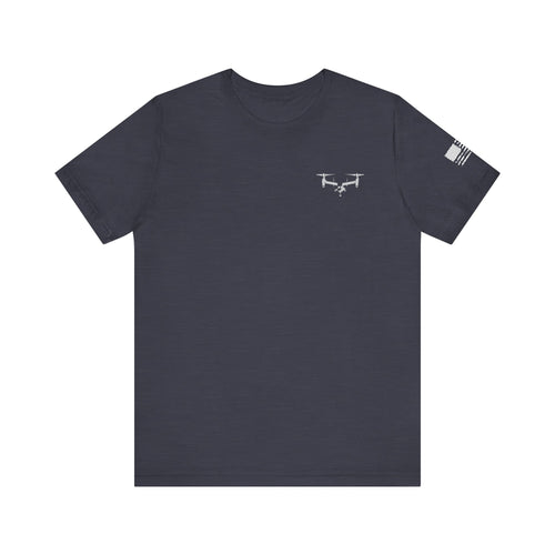 Subdued MV-22 Osprey T-Shirt Heather Midnight Navy T-Shirt military apparel sticker patch aviation funny custom usmc navy best military aviation apparel patches and motto gym workout garage flags t-shirt mens