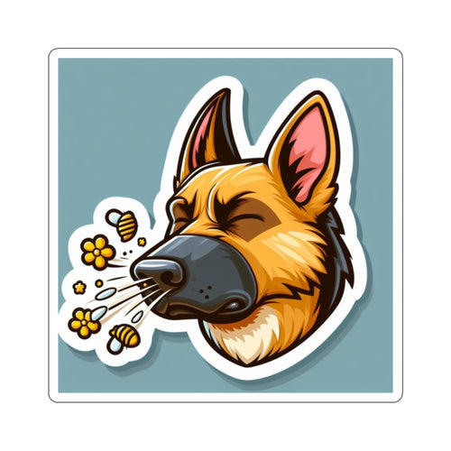 Allergy Sneeze-in Dog Sticker Paper products military apparel sticker patch aviation funny custom usmc navy best military aviation apparel patches and motto gym workout garage flags t-shirt mens