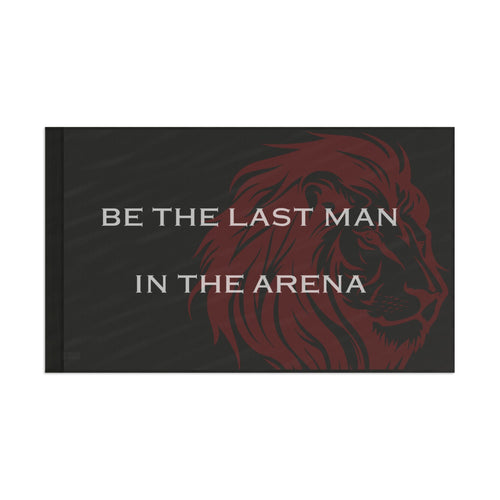 Man In The Arena Garage Gym Flag 60" x 36" Home Decor military apparel sticker patch aviation funny custom usmc navy best military aviation apparel patches and motto gym workout garage flags t-shirt mens