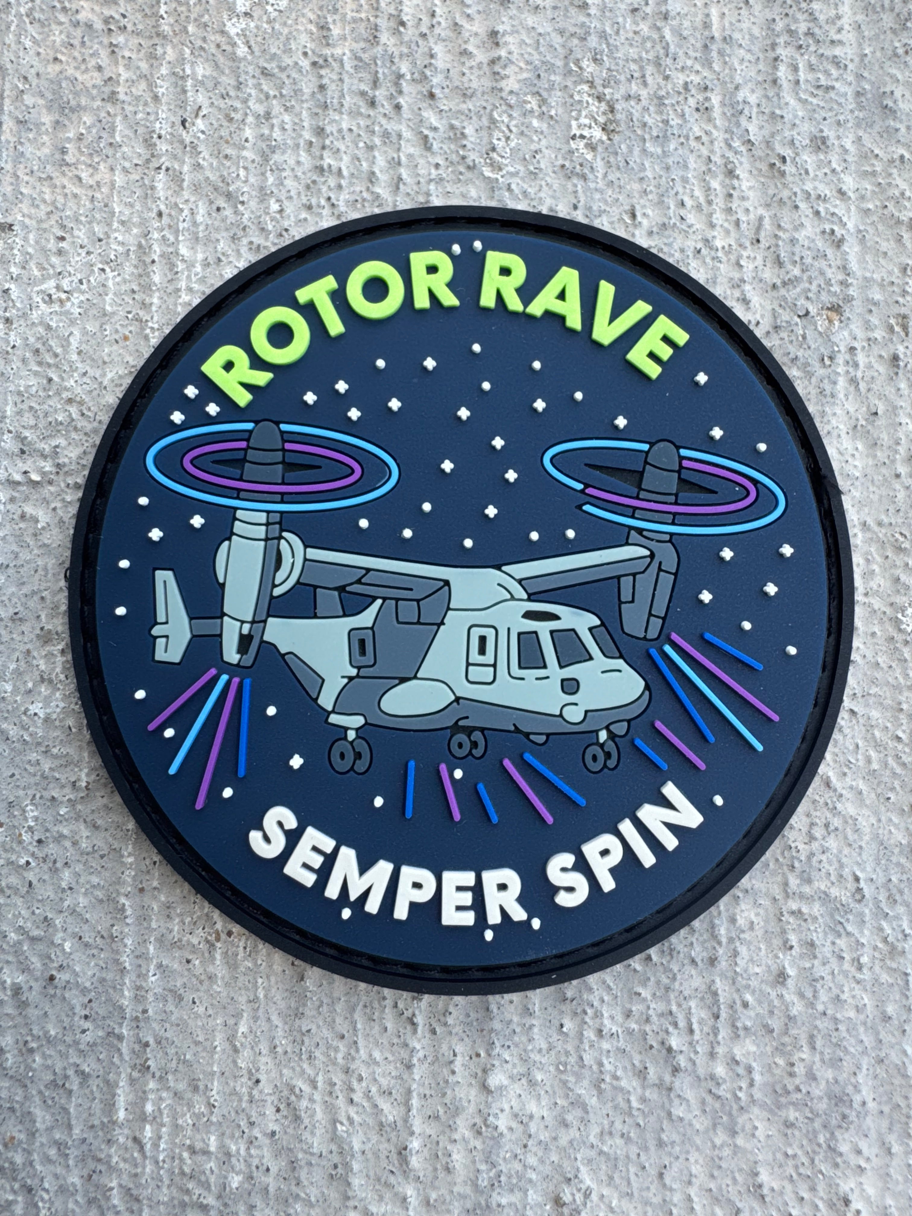 Rotor Rave MV22 Osprey Military Patch