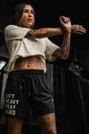 Men's Mesh Lifestyle Shorts | 5.5"- Lift Heavy Pray Hard Black