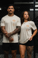 Lift Heavy. Pray Hard. Cream Leopard - Tee