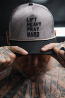 Lift Heavy. Pray Hard. Deadwood Camo Hydro - Snapback Hat