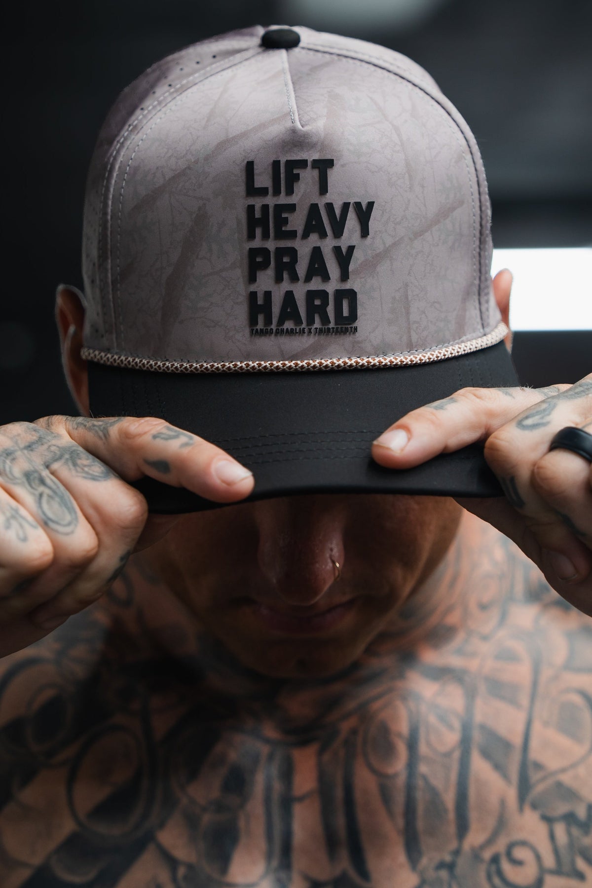 Lift Heavy. Pray Hard. Deadwood Camo Hydro - Snapback Hat