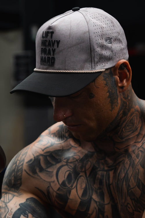 Lift Heavy. Pray Hard. Deadwood Camo Hydro - Snapback Hat