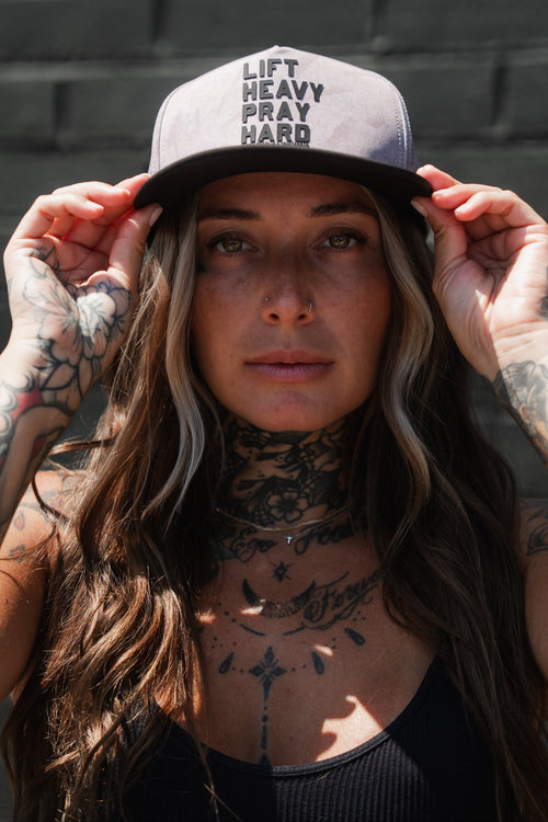 Lift Heavy. Pray Hard. Deadwood Camo Hydro - Snapback Hat