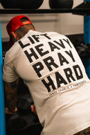 Lift Heavy. Pray Hard. - Tee