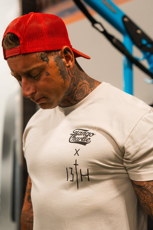 Lift Heavy. Pray Hard. - Tee