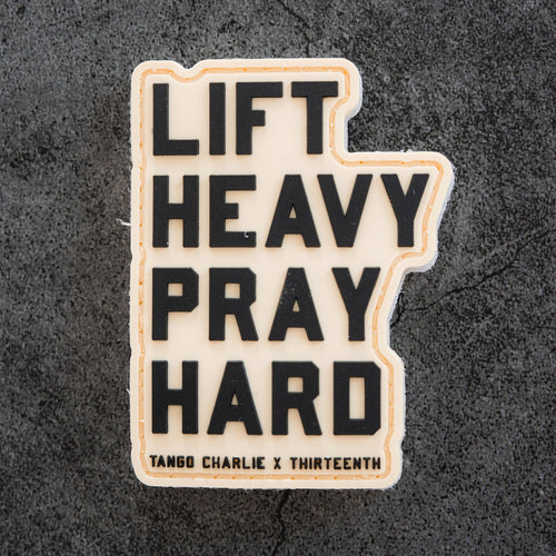 Lift Heavy. Pray Hard. - Patch