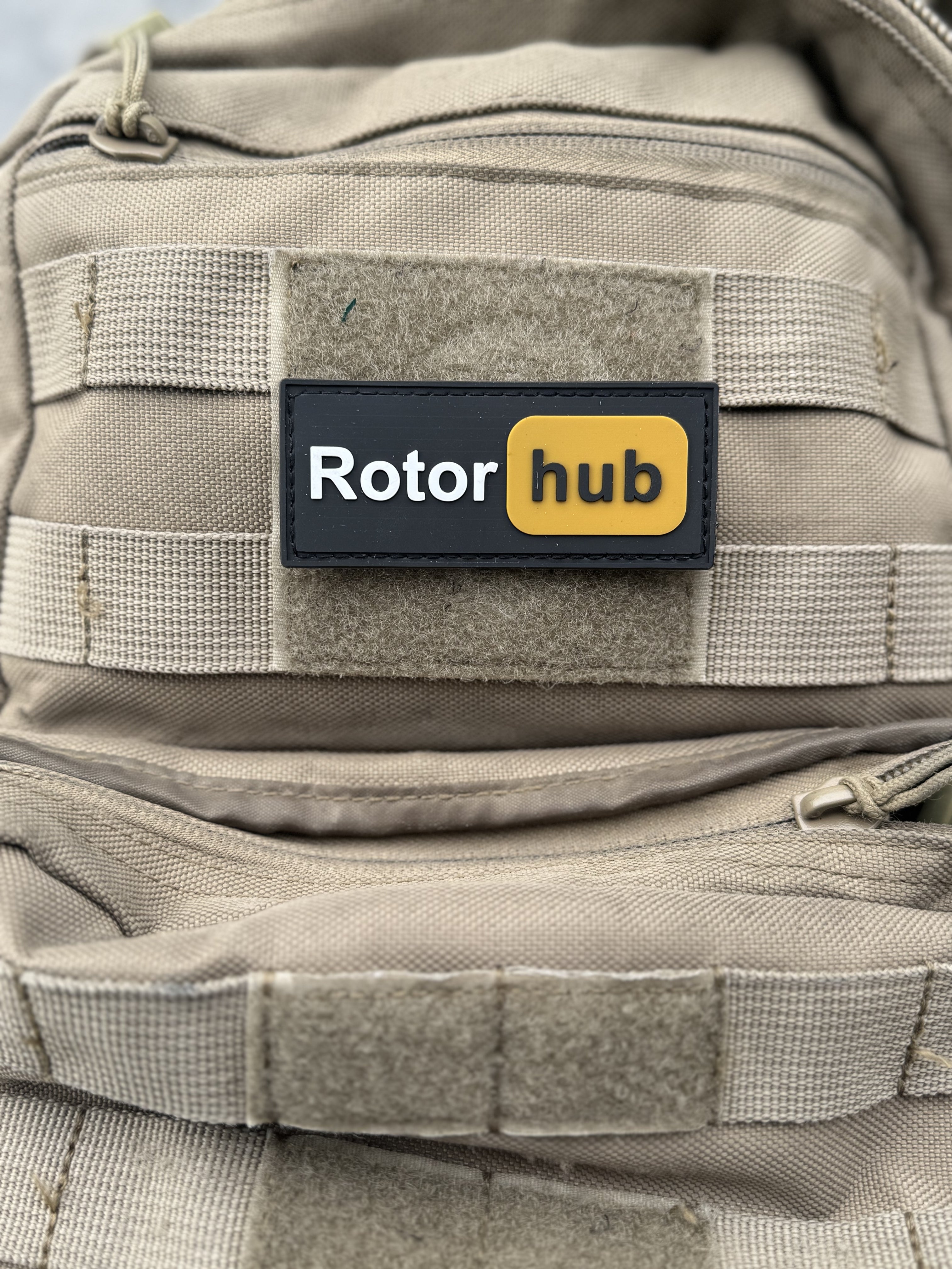 RotorHub Funny Military Aviation PVC Patch