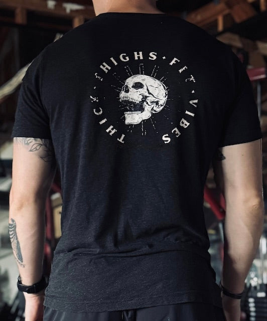 Thick Thigh Fit Vibes Workout Gym T-Shirt