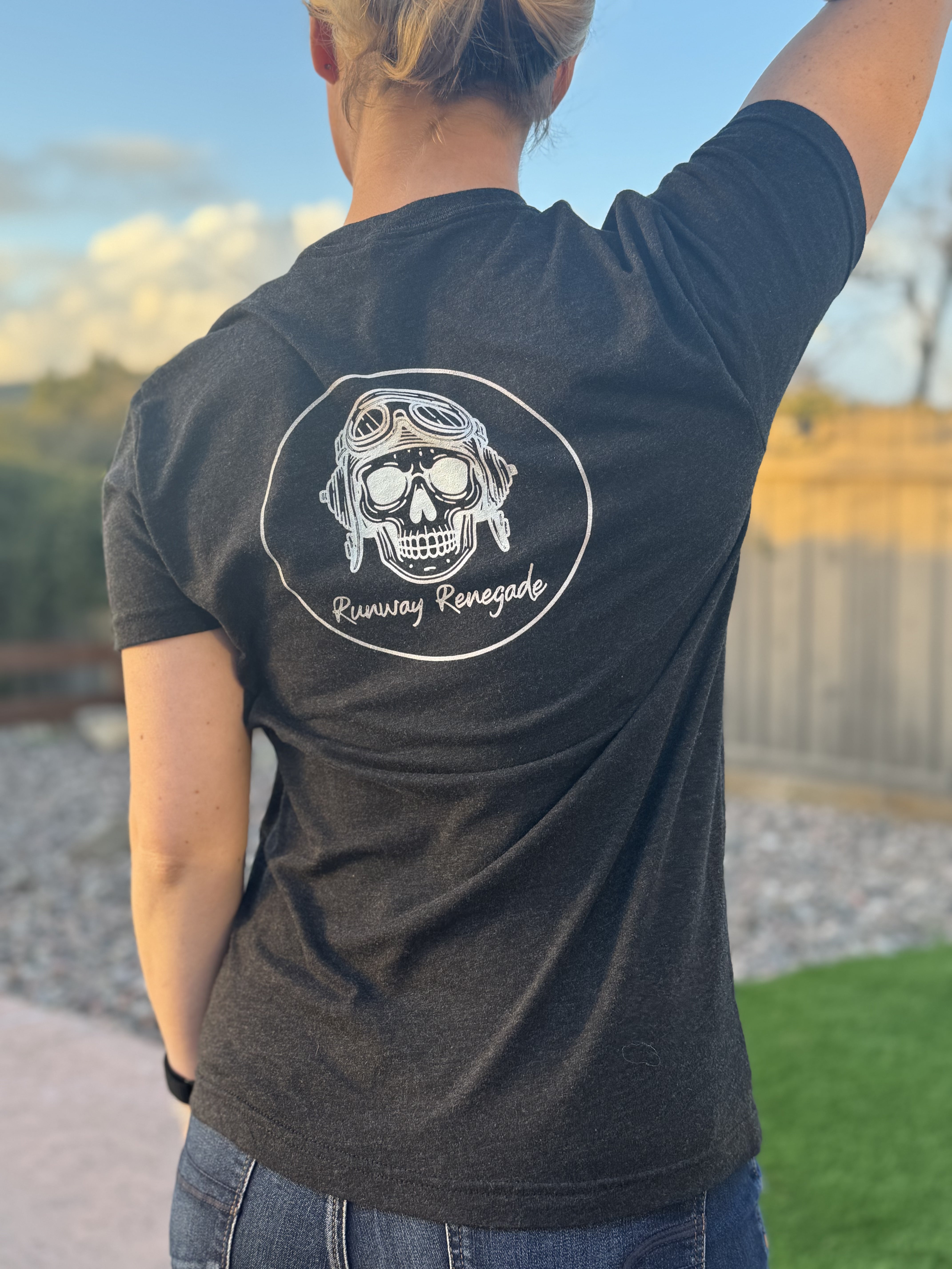 Runway Renegade Motto Triblend Military Shirt
