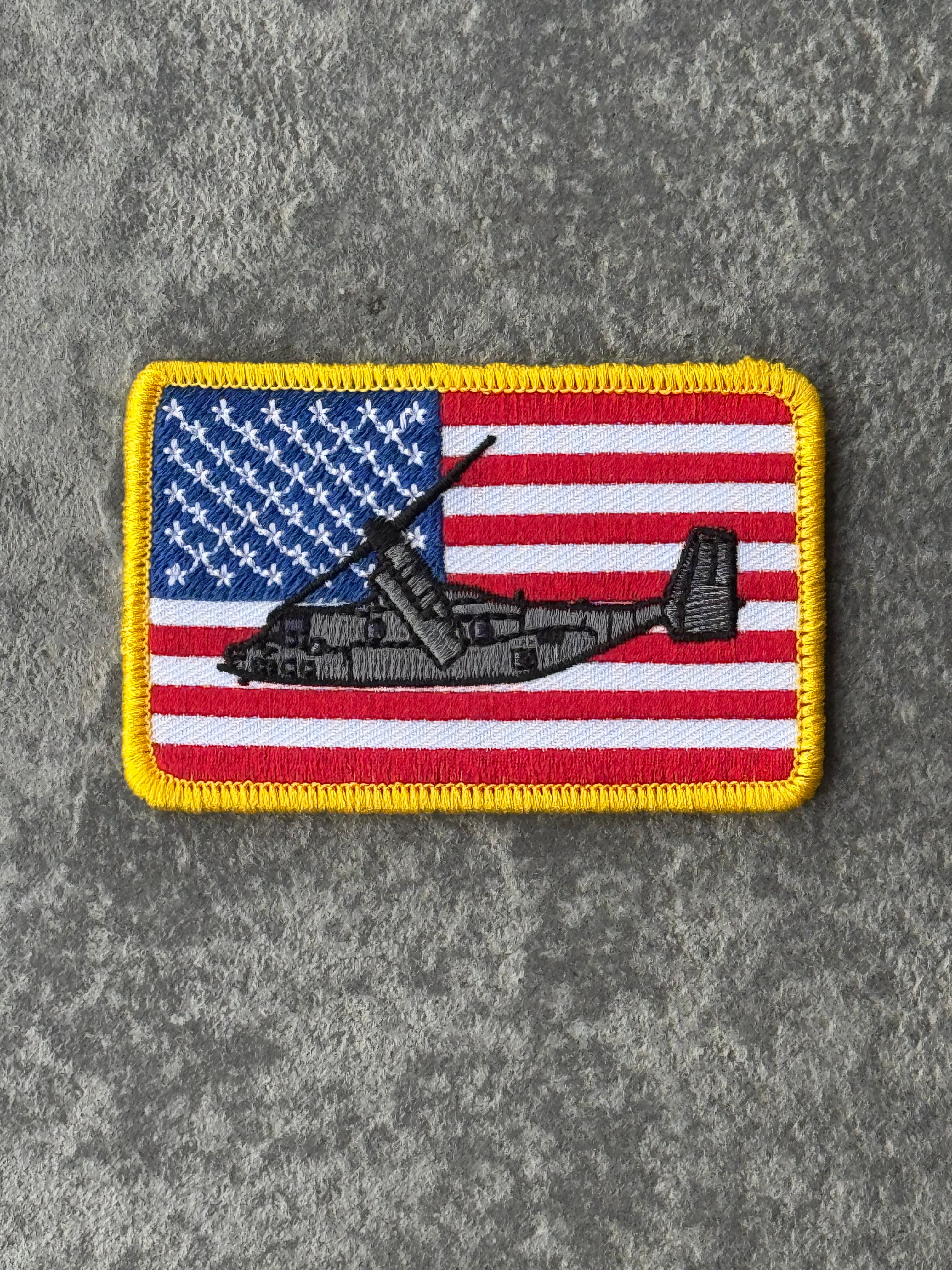 American Flag MV-22 Osprey Patch