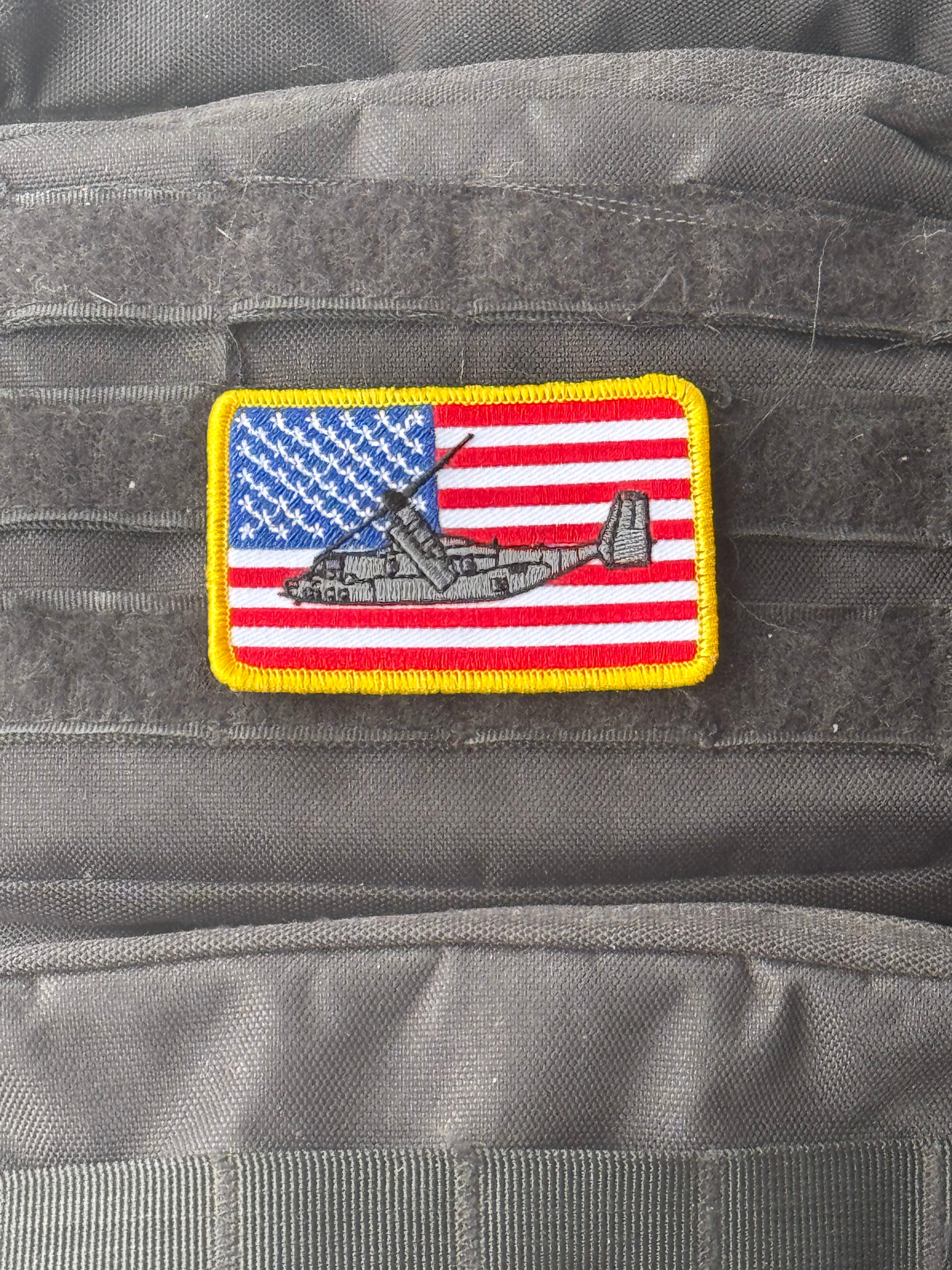 American Flag MV-22 Osprey Patch
