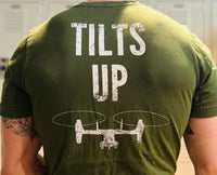 Tilts Up V-22 Osprey OD Green Shirt USMC T-Shirt military apparel sticker patch aviation funny custom usmc navy best military aviation apparel patches and motto gym workout garage flags t-shirt mens